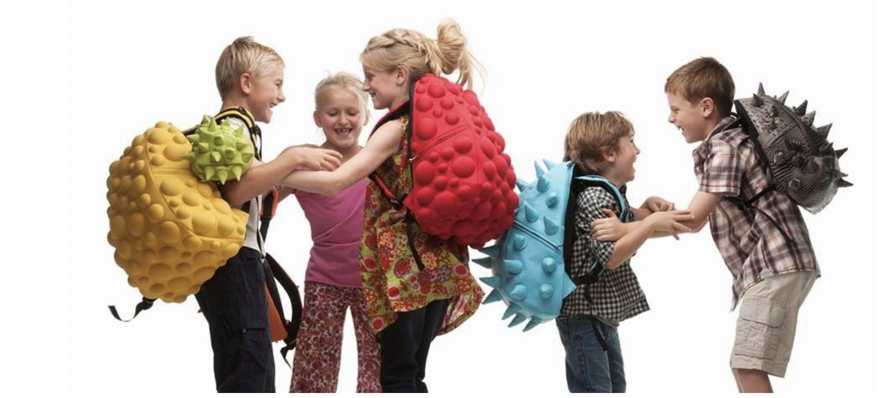 MadPax Zaino Bubble Backpack – Nylon Liscio Ultra Resistente, Design 3D A Bolle, Per Bambini, Cinghie Regolabili
