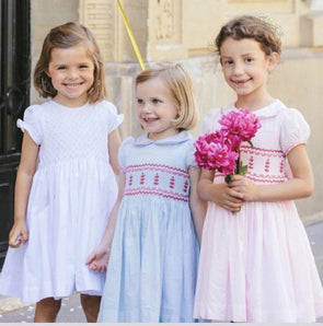 Antoinette Paris Hand Smocked Dresses For Children | HONEYPIEKIDS | Kids Boutique Clothing