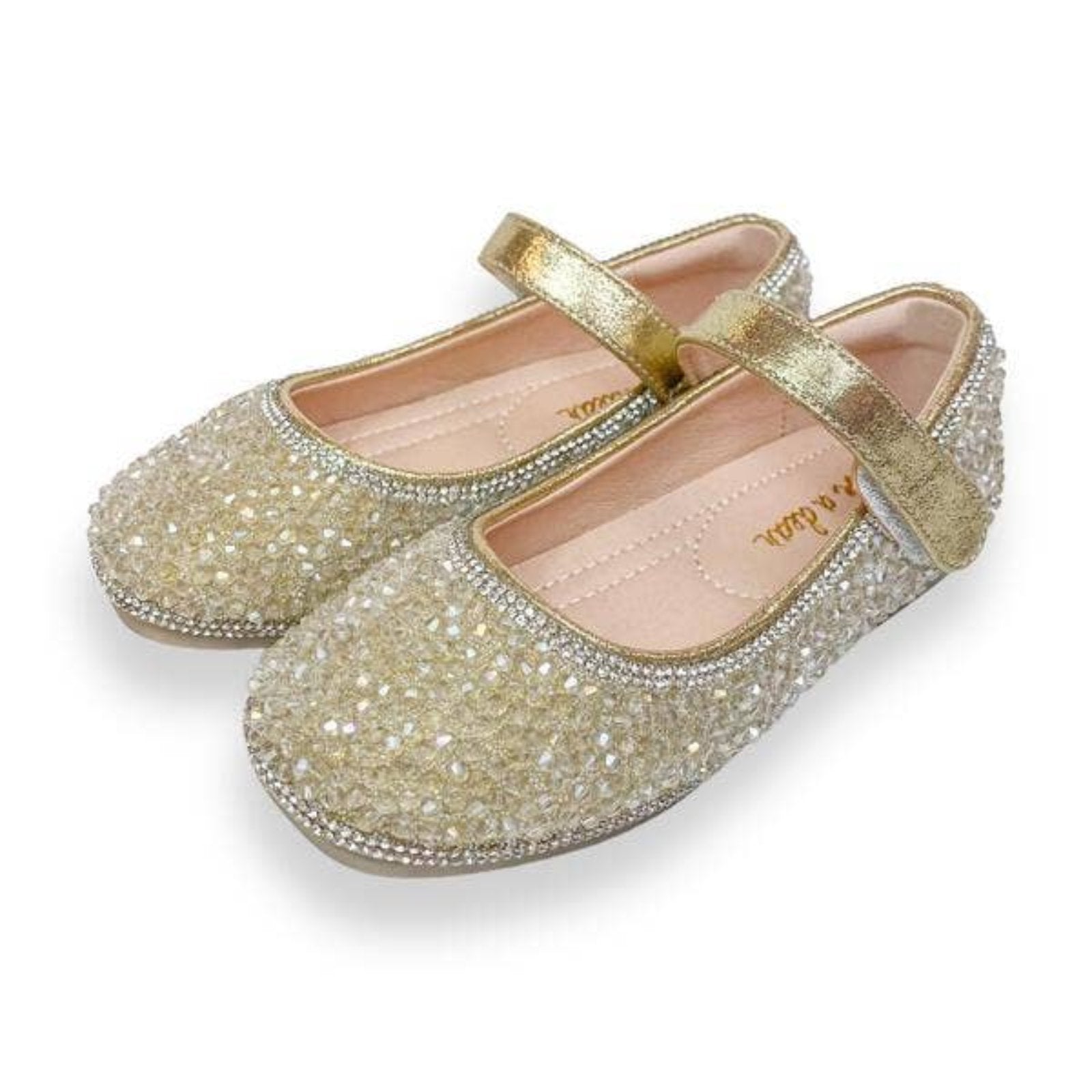 Doe A Dear Kids' Mary Jane Flat in Light Gold at Nordstrom Rack, Size 11.5Us / 29EU Doe A Dear Kids' Mary Jane Flat in Light Gold at Nordstrom Rack, Size 11.5Us / 29EU