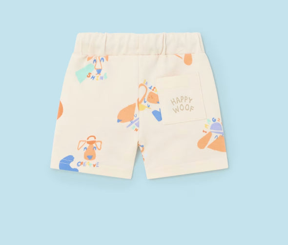 Mayoral Baby & Toddler Boys Tan Puppy Print Shorts | HONEYPIEKIDS