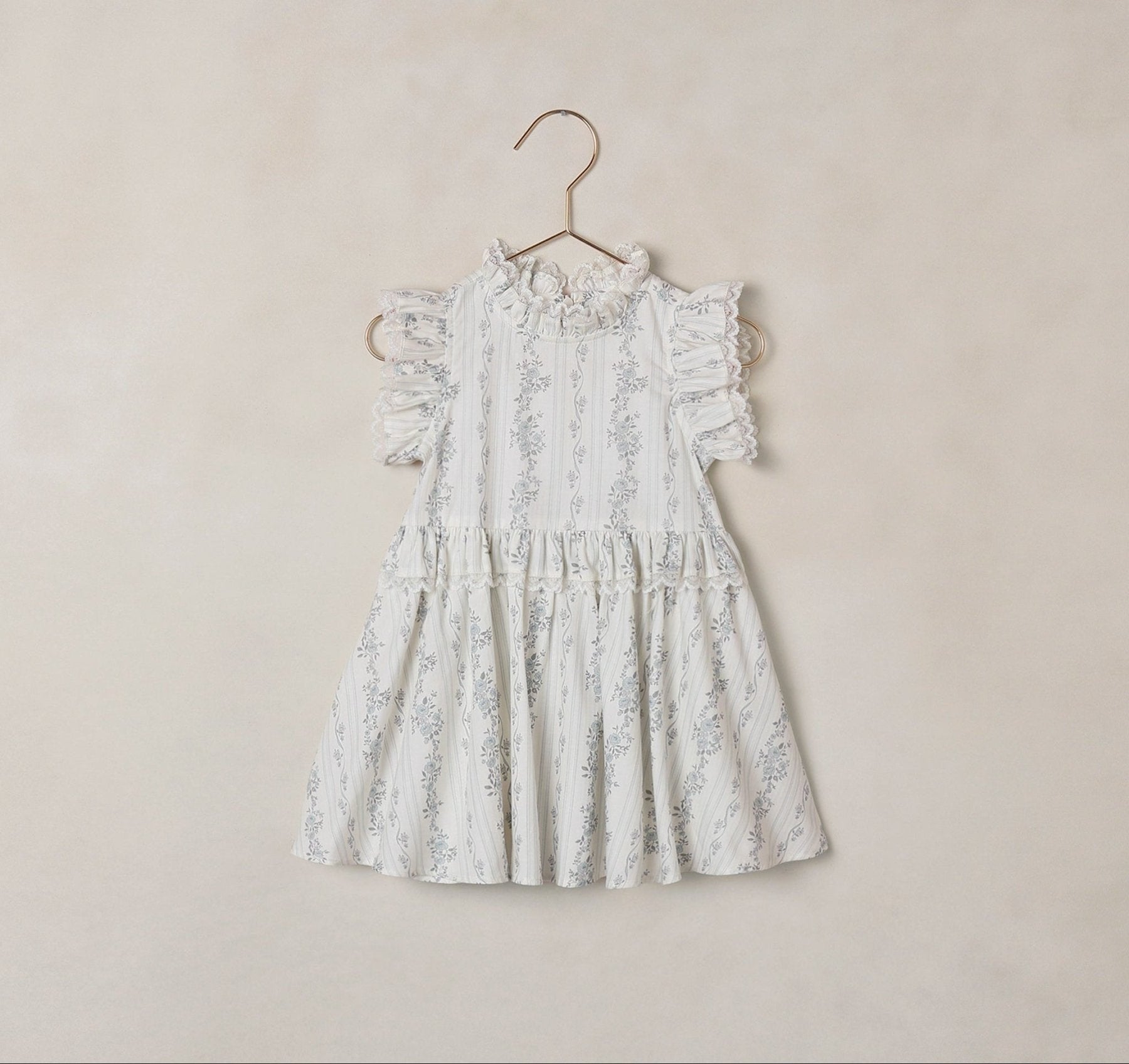 Noralee Alice Dress - French Floral Stripe | HONEYPIEKIDS