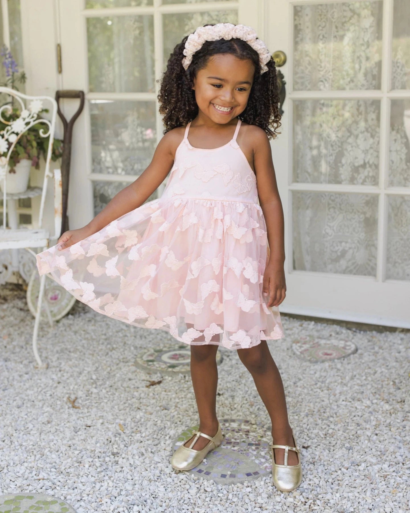 cotton kids dress Noralee Pippa Butterfly - Candy Size:Preorder 12 Z Supply Kellie Faux SCV002255_B Our King Cake organic