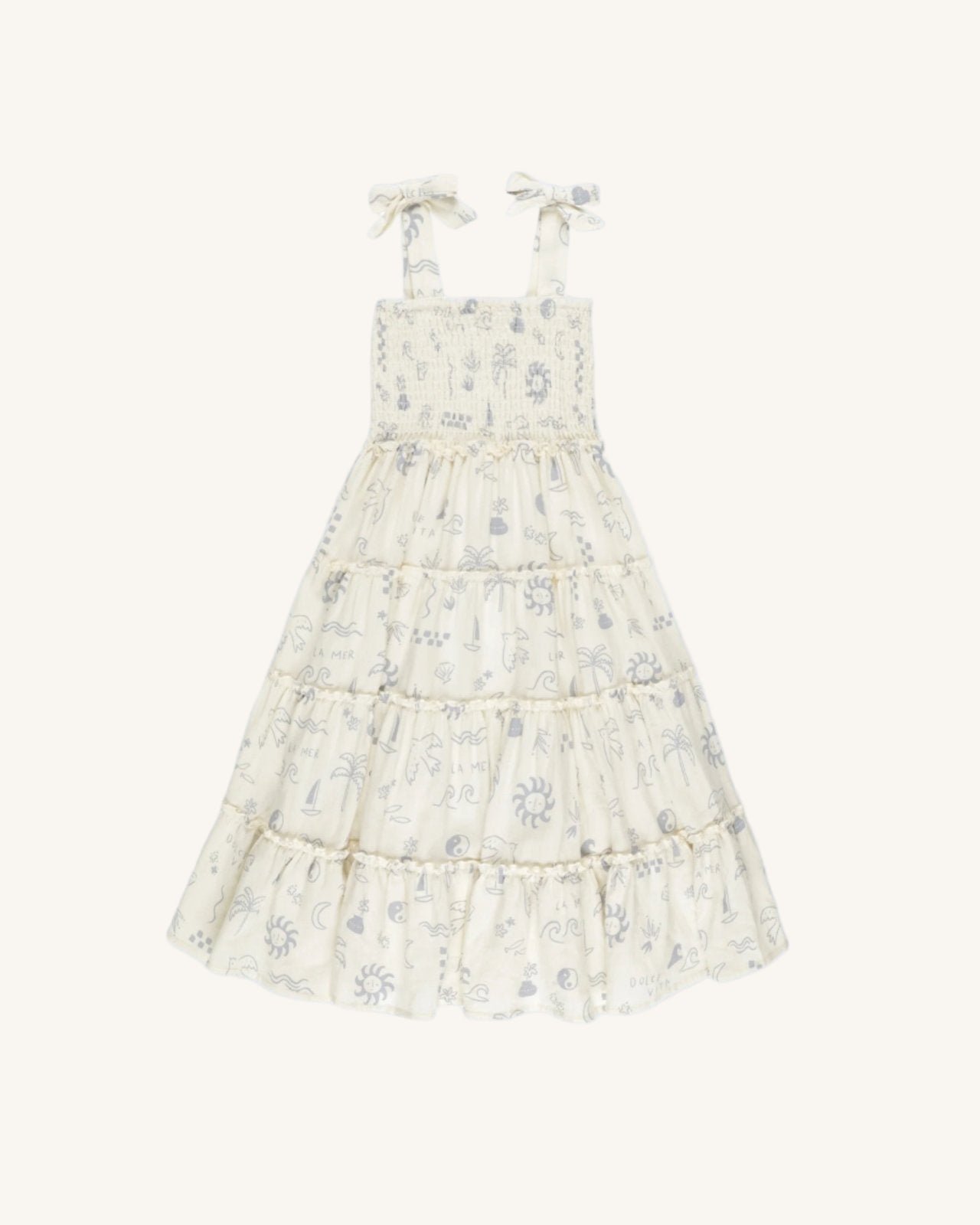 rylee and cru tiered maxi dress Rylee + Cru Taylor Dress || Mediterranean 2-3Y