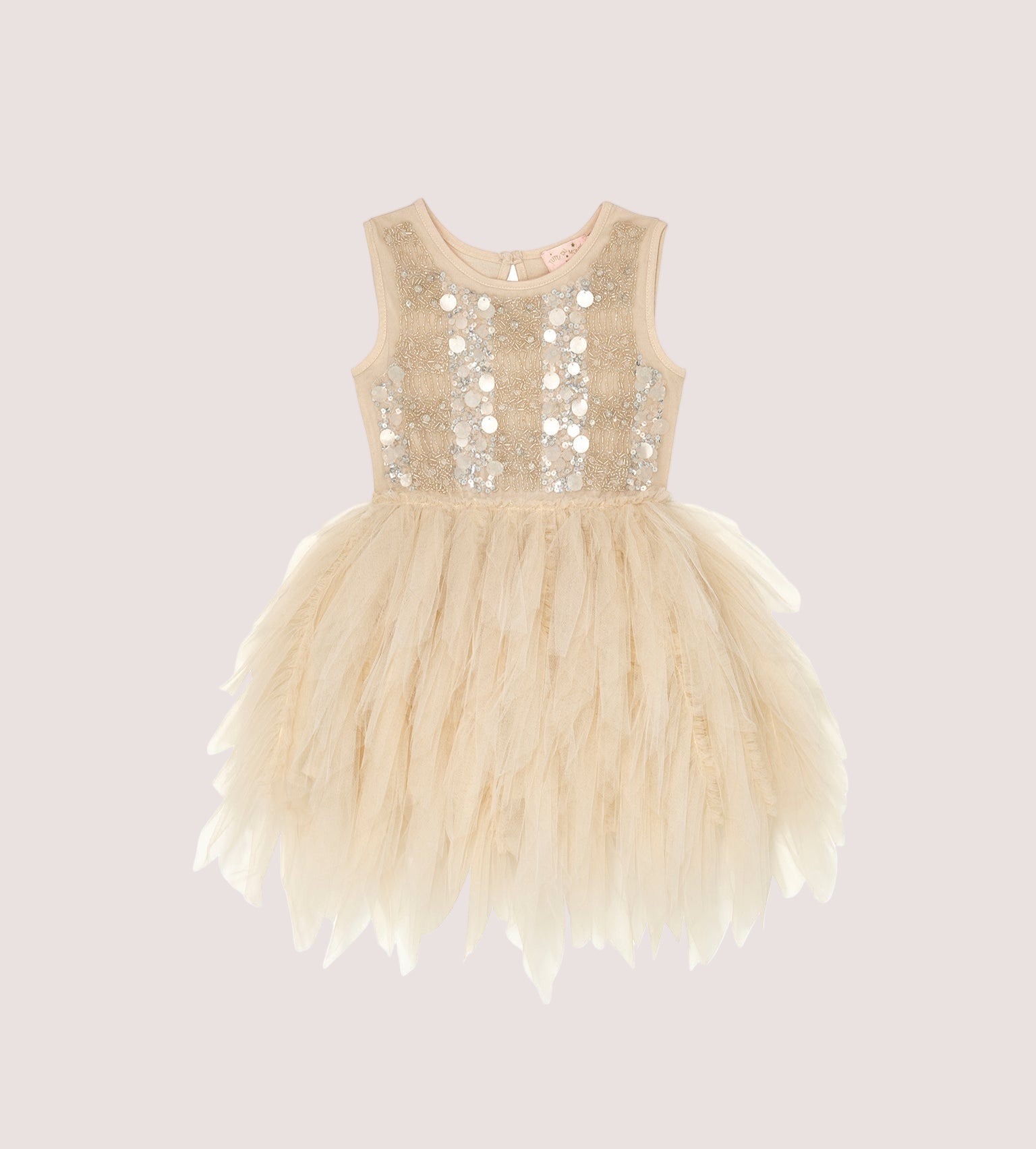 Bb Glitz Tutu Dress Linen / 0-3 Months / Shell: (Knitted Fabric 100% Cotton, Net Fabric 100% Nylon) Lining: (Woven Fabric 100% cotton) Exclusive of Bb Glitz Tutu Dress Linen / 0-3 Months / Shell: (Knitted Fabric 100% Cotton, Net Fabric 100% Nylon) Lining: (Woven Fabric 100% cotton) Exclusive of
