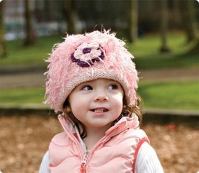 Infant & Little Girls Flower Power Yarn Winter Hat | HONEYPIEKIDS | Kids Boutique Clothing