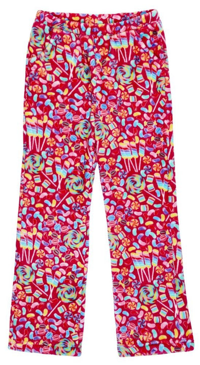 Candy Pink Fleece Candy Shop Pajama Bottoms | HONEYPIEKIDS | Kids Boutique Clothing