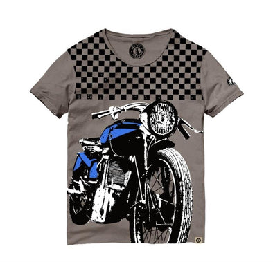 Mini Shatsu Infant to Youth Boys Checker Biker T-Shirt | HONEYPIEKIDS | Kids Boutique Clothing