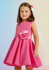 Abel and Lula Girls Strawberry Crepe Dress | HONEYPIEKIDS | Kids Boutique Clothing