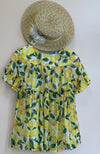 Abel & Lula Girls Yellow Lemon Printed Chiffon Dress | HONEYPIEKIDS | Kids Boutique Dresses