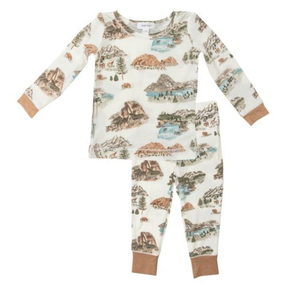 Angel Dear Baby & Toddler Boys Bamboo L/S NATIONAL PARK Loungewear Pajamas | HONEYPIEKIDS 