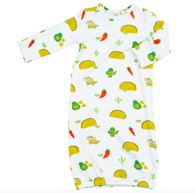 Angel Dear Baby Boys Taco Party Sleeper Gown | HONEYPIEKIDS | Kids Boutique Clothing