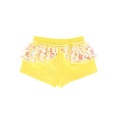 Angel's Face Girls Lindsey LEMON Color Sequin Shorts | HONEYPIEKIDS | Kids Boutique Clothing