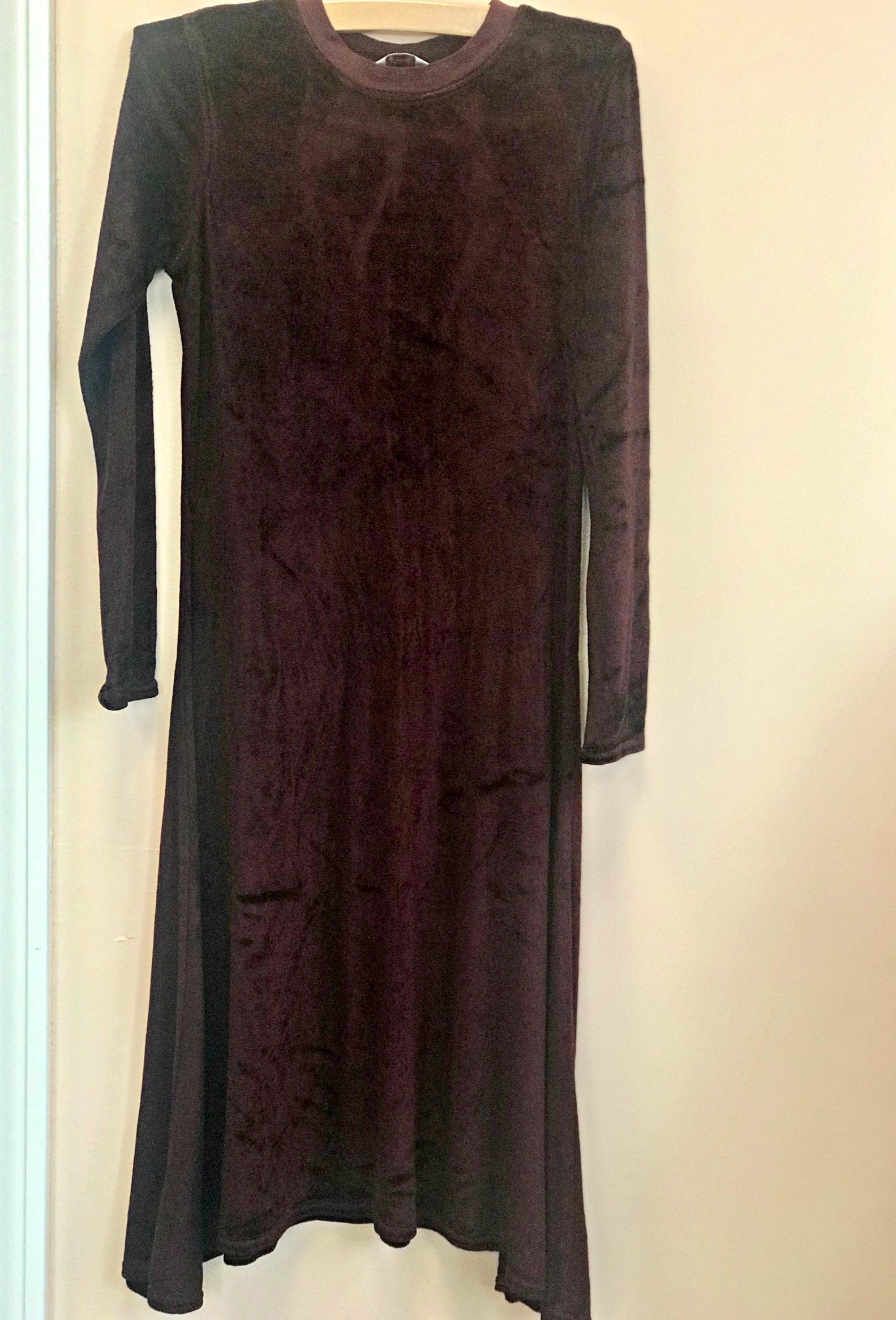 Hardtail Kids Velour Long Burgundy Dress HONEYPIEKIDS
