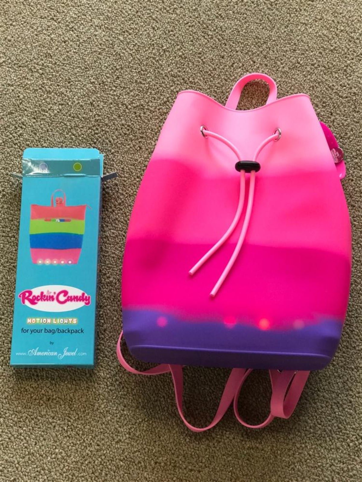 American Jewel Yummy Gummy Silicone Bucket Backpack pink & purple NWT RARE AMERICAN JEWEL - Honeypiekids.com main image 4
