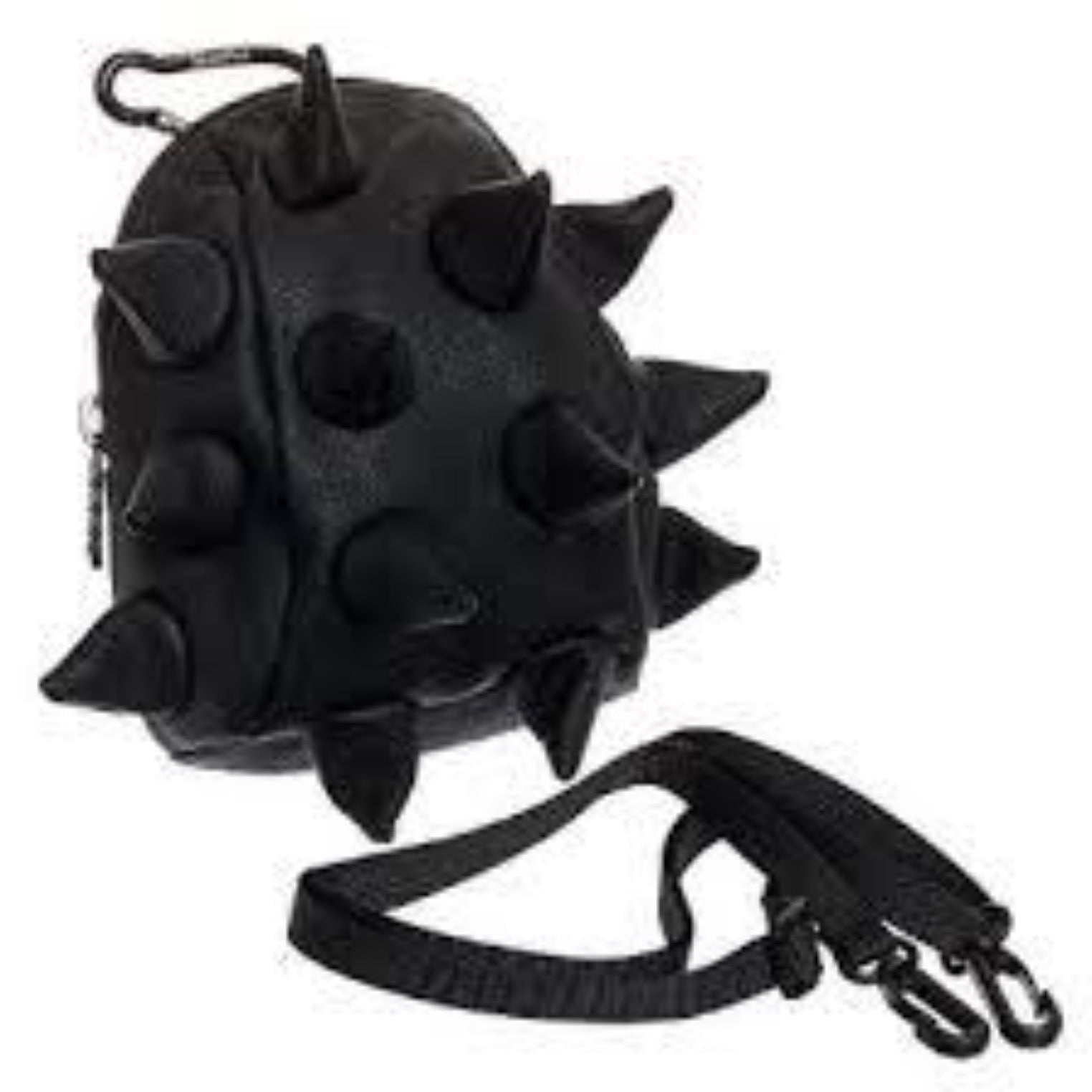 black mini backpack spikes Madpax Black Mighty Bite Crossbody Mini Backpack Bag
