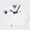 Mayoral Baby and Toddler Boys Long Sleeve White Dress Shirt W/ Bowtie | HONEYPIEKIDS | Kids Boutique Clothing
