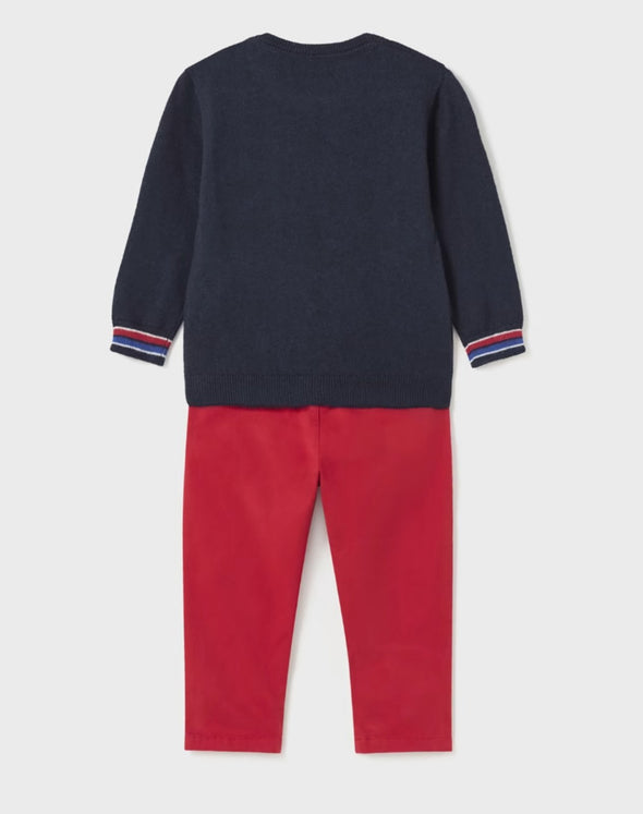 HONEYPIEKIDS | Mayoral Baby & Toddler Boys Astronaut Bear Sweater & Pants Set