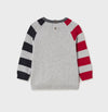 HONEYPIEKIDS | Mayoral Baby & Toddler Boys Grey Stripe Sleeve Sweater