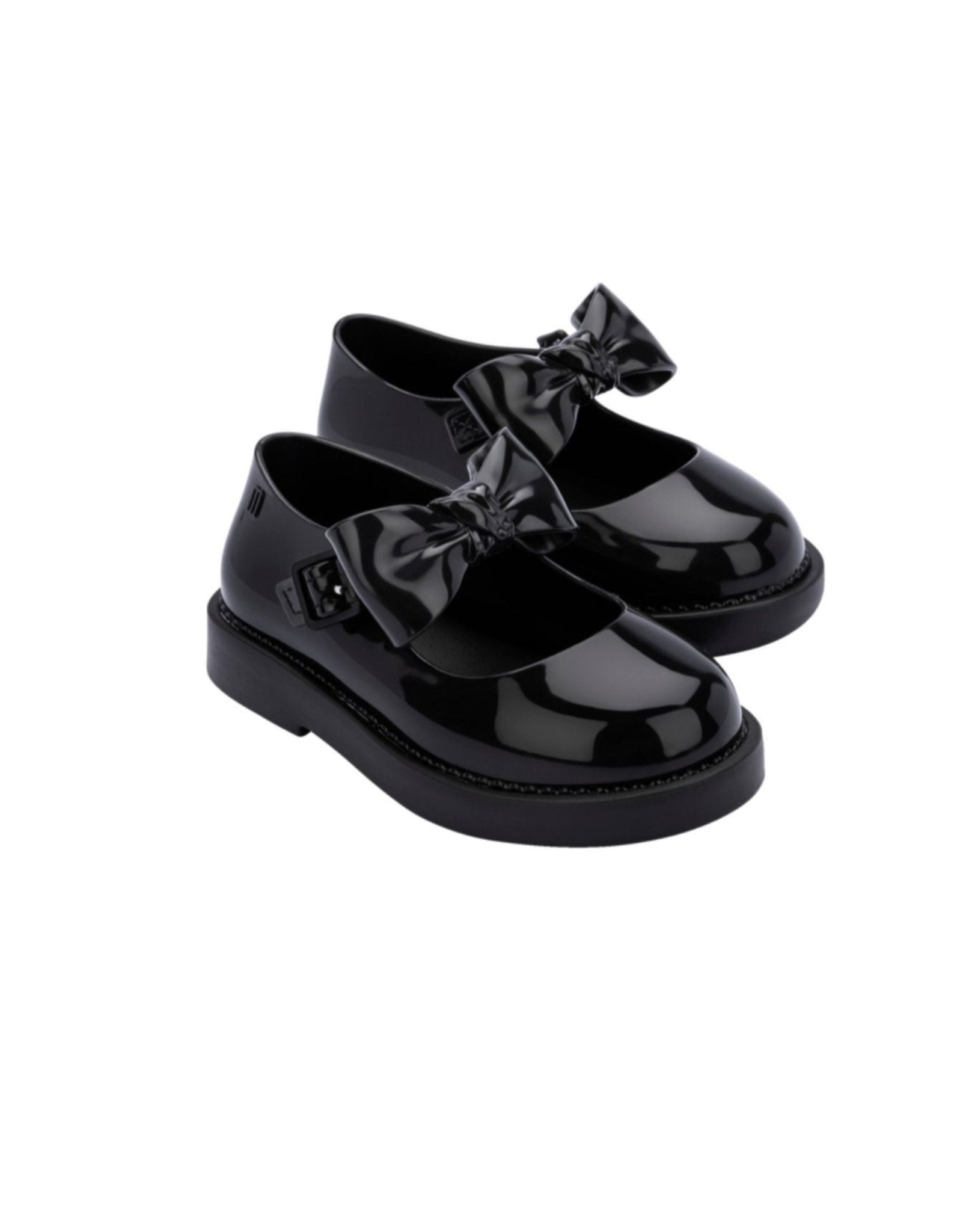 Mini Melissa Girls BLACK Patent Leather LOLA BB Shoes HONEYPIEKIDS