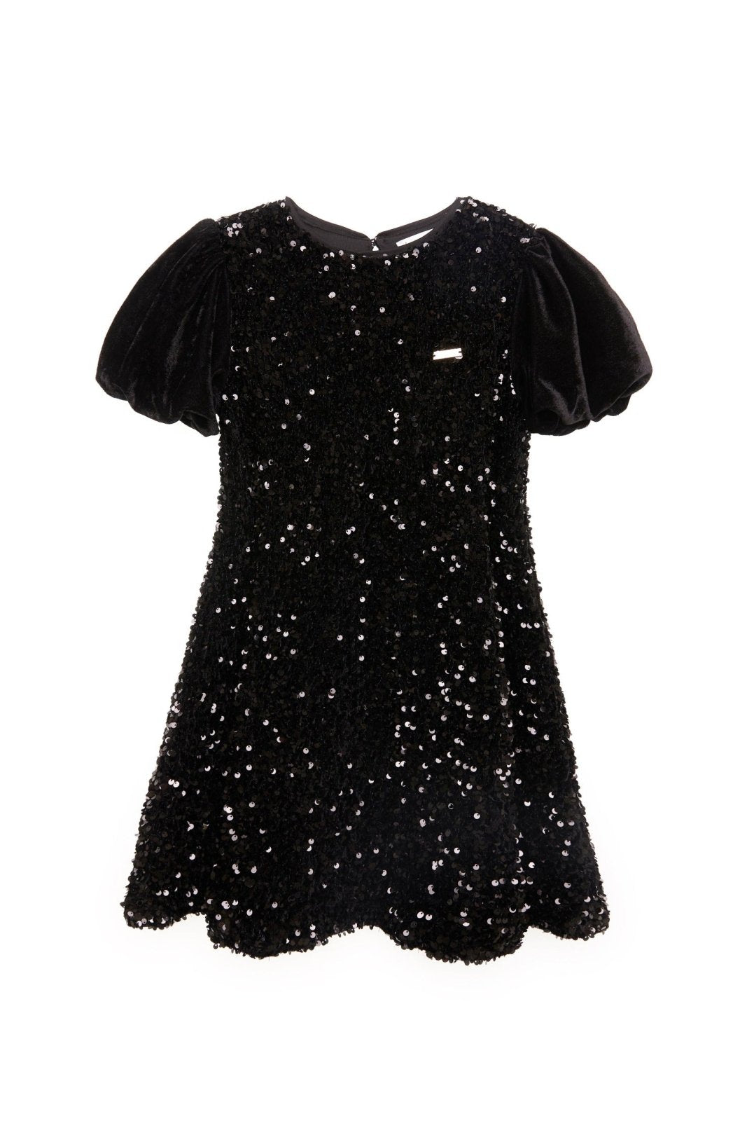 Nicole Miller Girls Black Sequin & Velvet Dress Nicole Miller Girls Black Sequin & Velvet Dress