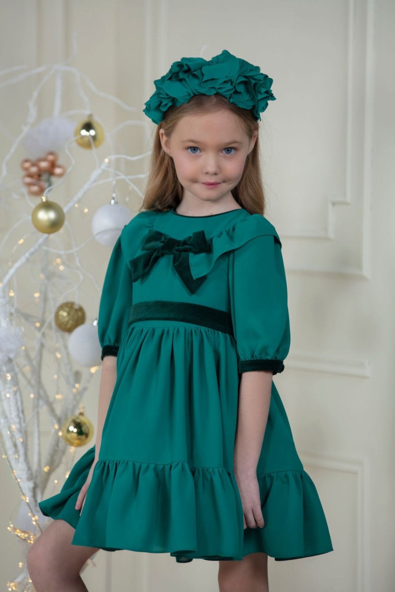 Patachou Girls Chiffon Bow Dress Girls Kids 5 Year Green Cotton by Childrensalon Patachou Girls Chiffon Bow Dress Girls Kids 5 Year Green Cotton by Childrensalon