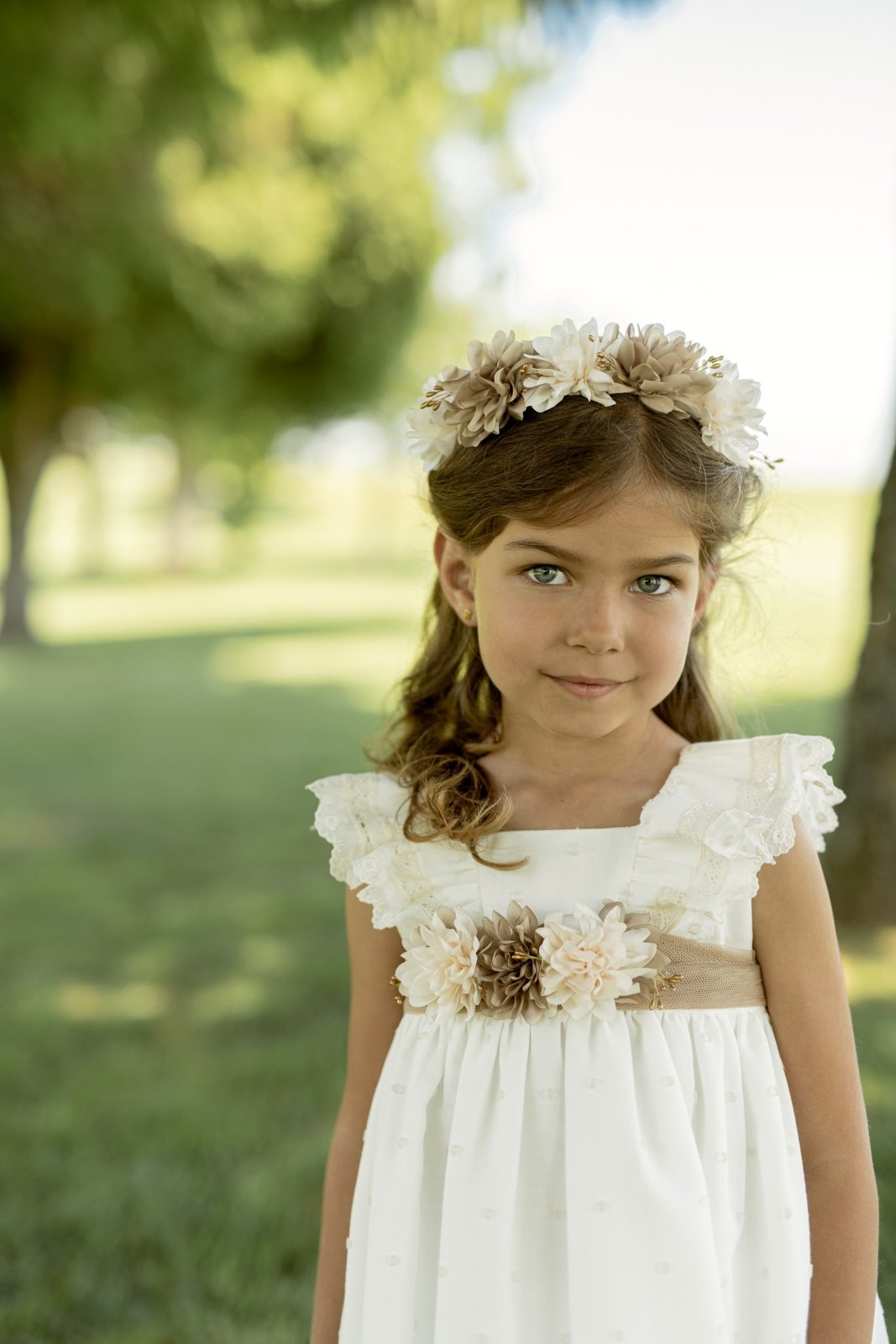 girls cream lace dress Cream Lace Little Girl Dress