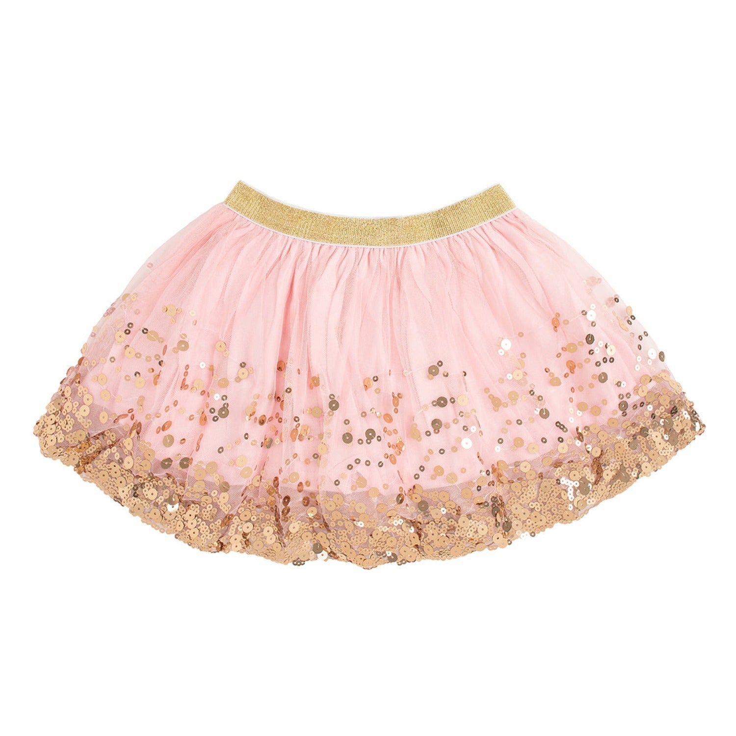 Sweet Wink Girls Gold Blush Sequin Tutu Skirt HONEYPIEKIDS