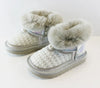 Doe a Dear SILVER Rhinestone & Pearl Furry Toddler Girls Boots | HONEYPIEKIDS | Kids Boutique 