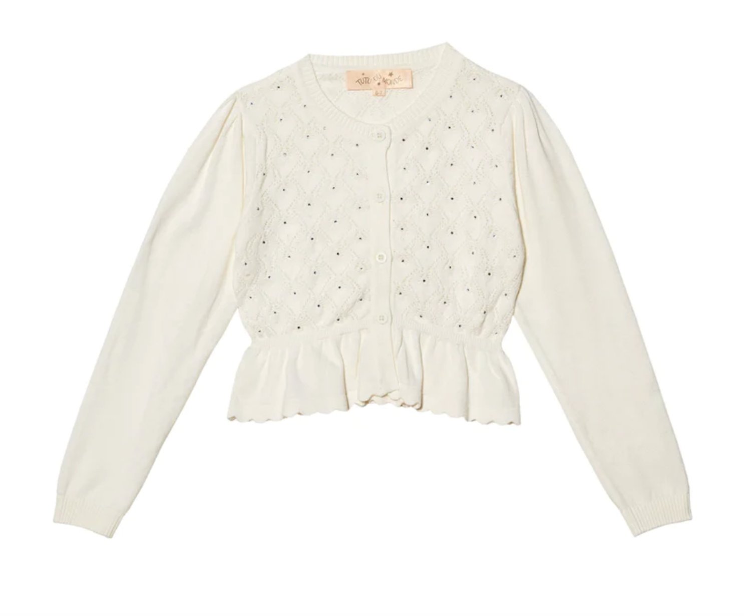 Tutu Du Monde BABY Montreal Cardigan In Milk HONEYPIEKIDS