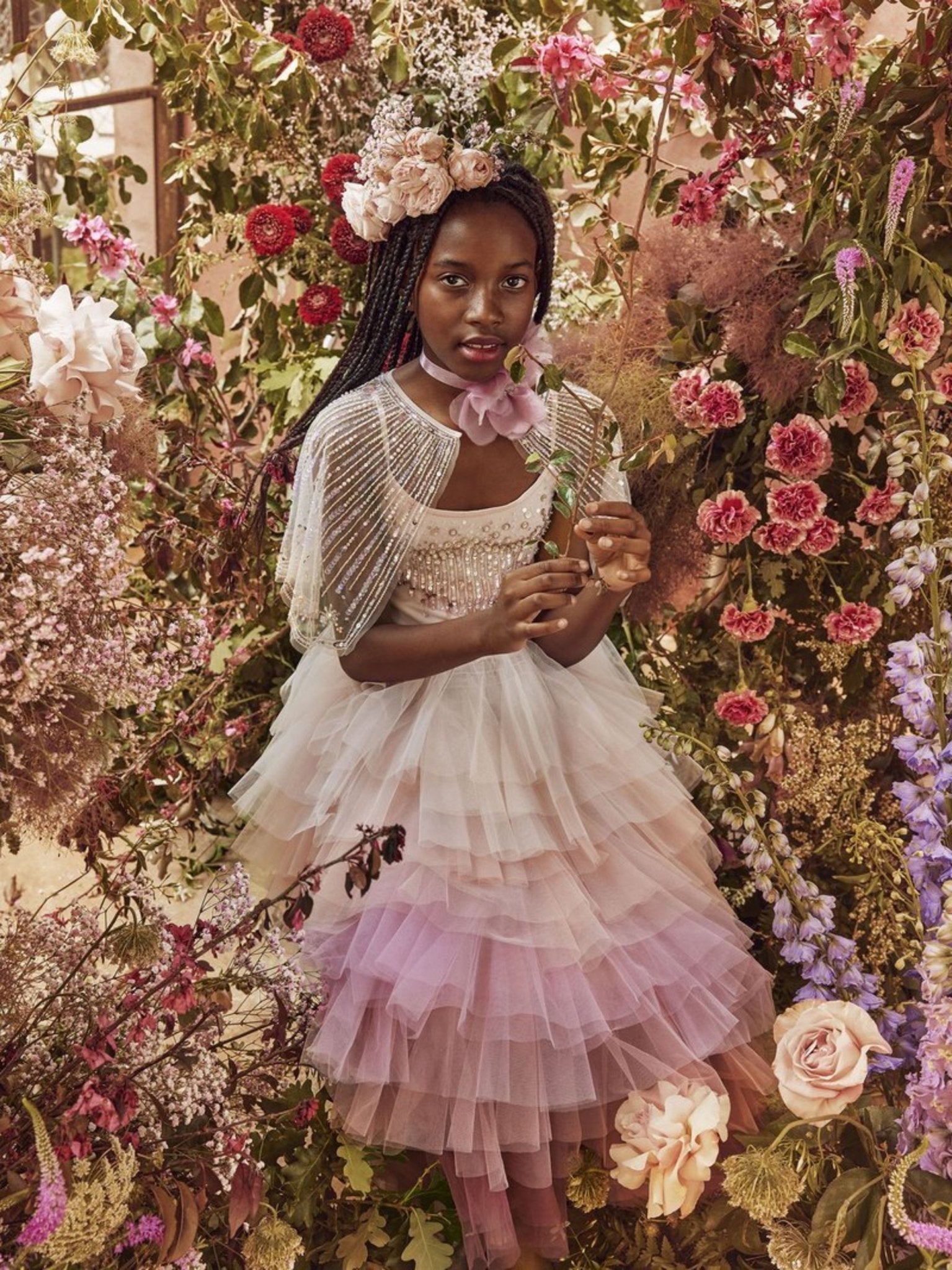 Tutu du Monde Fall Jewel Flower Tutu Dress