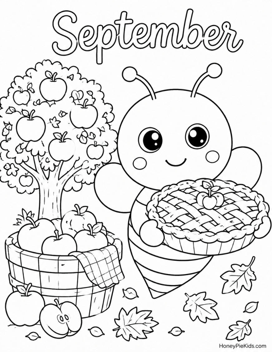 The Ber Months Are Here - Free Printable Coloring Pages | HONEYPIEKIDS.COM