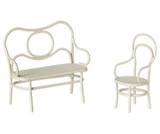 Maileg Café Set, Mouse, Small - Off White | HONEYPIEKIDS
