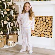Sweet Wink - Gingerbread Bow Trellis Christmas Sweatshirt- Kids Clothing | HONEYPIEKIDS 