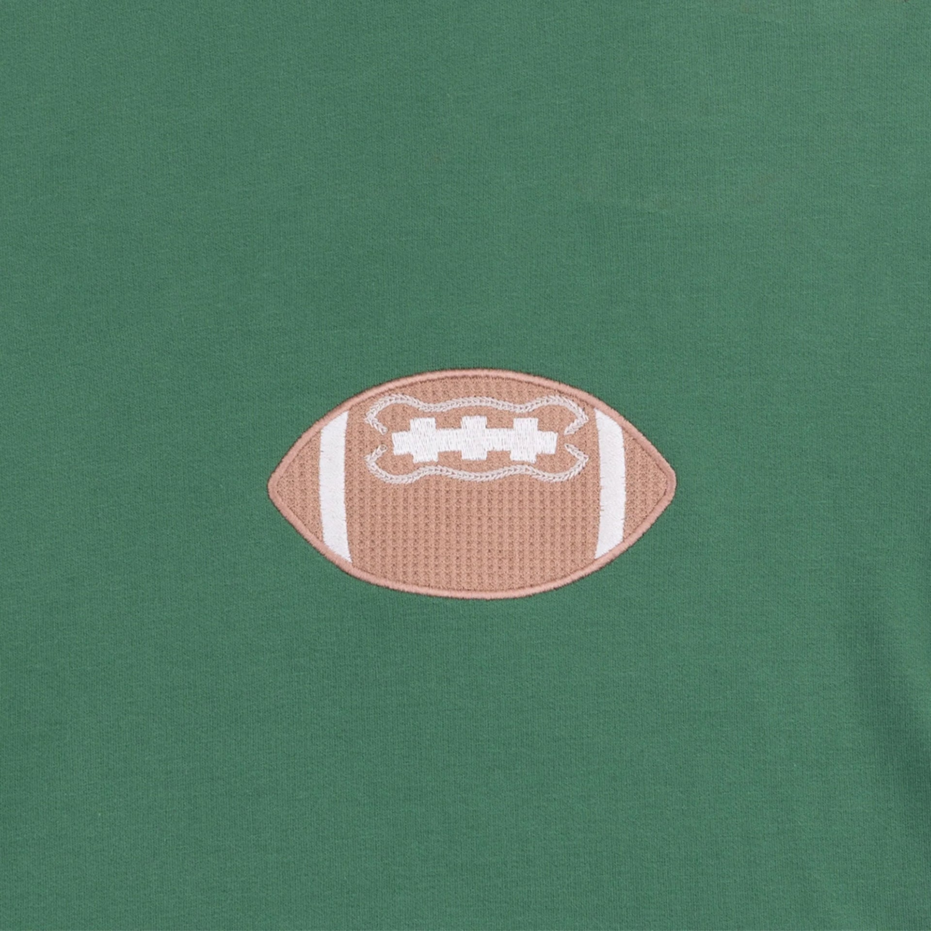 Angel Dear French Terry Varsity Football Sweatshirt - GREEN | HONEYPIEKIDS