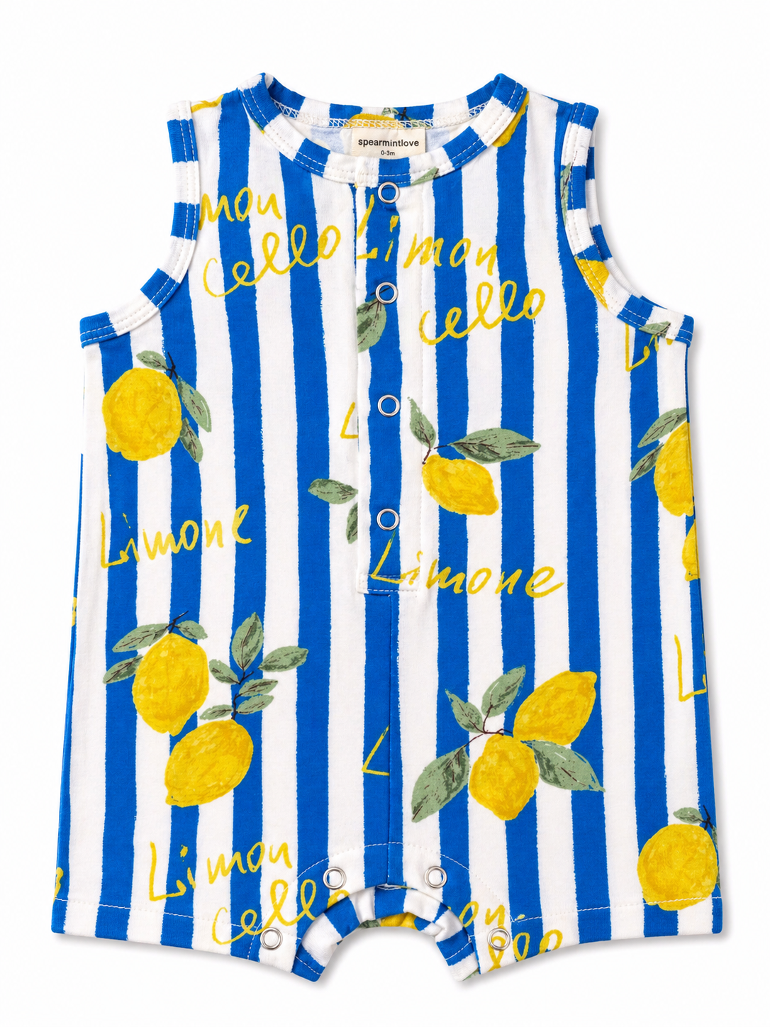 Baby Boys Bamboo Shortie Outfit - Lemon Classico | HONEYPIEKIDS