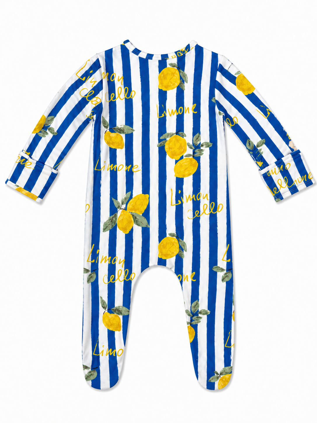 Baby Boys 2-Way Zip Footie Sleeper - Lemon Classico | HONEYPIEKIDS 