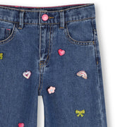 Billieblush Girls Baggy Jeans With Icons| HONEYPIEKIDS