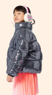 Billieblush Girls Disco Ball Puffer Jacket | HONEYPIEKIDS