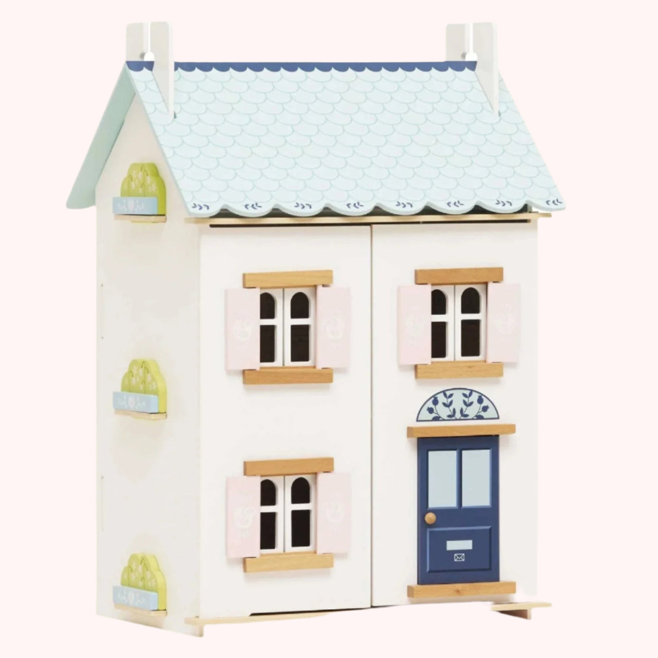 Bluebelle Cottage Style Wooden Doll House | HONEYPIEKIDS 