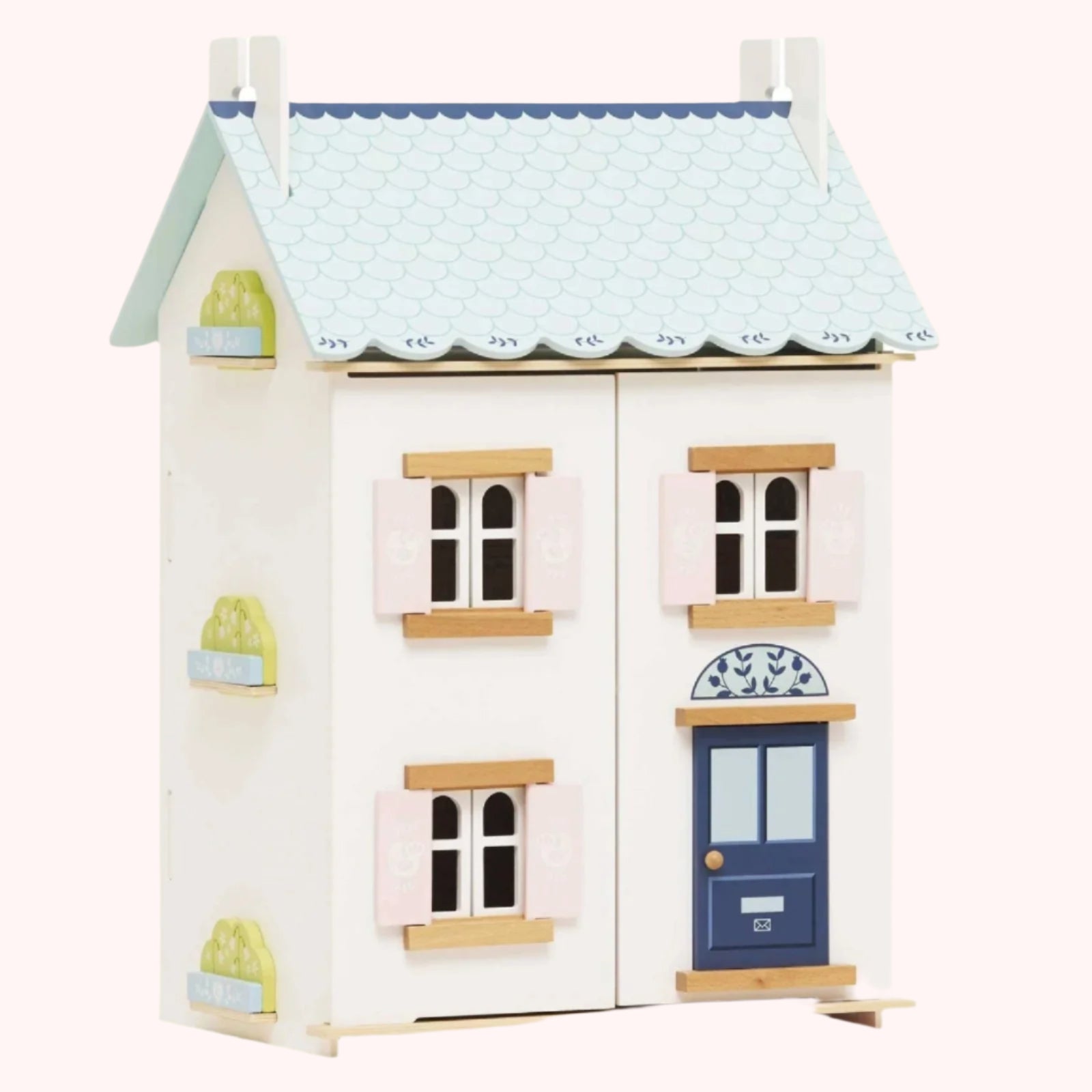 Bluebelle Cottage Style Wooden Doll House | HONEYPIEKIDS 