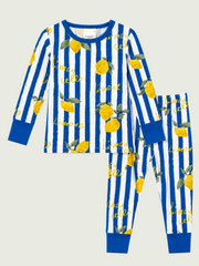 Boys L/S 2-Piece Pajama Set - Amalfi Lemon Classico | HONEYPIEKIDS