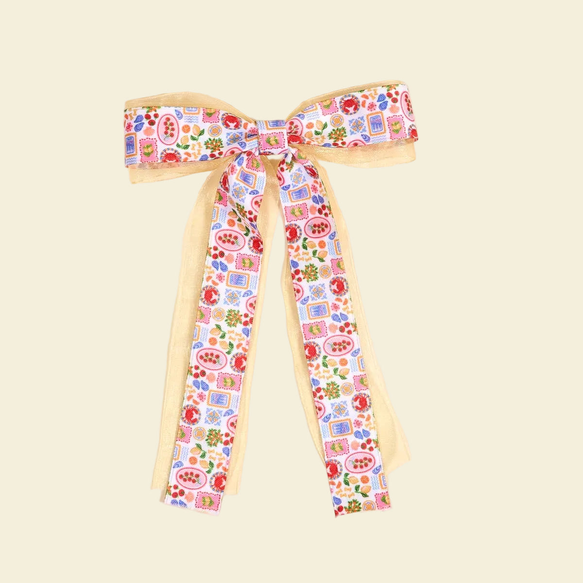 Ciao Bella Layered Hair Bow | HONEYPIEKIDS.COM | Italian Summer Collection