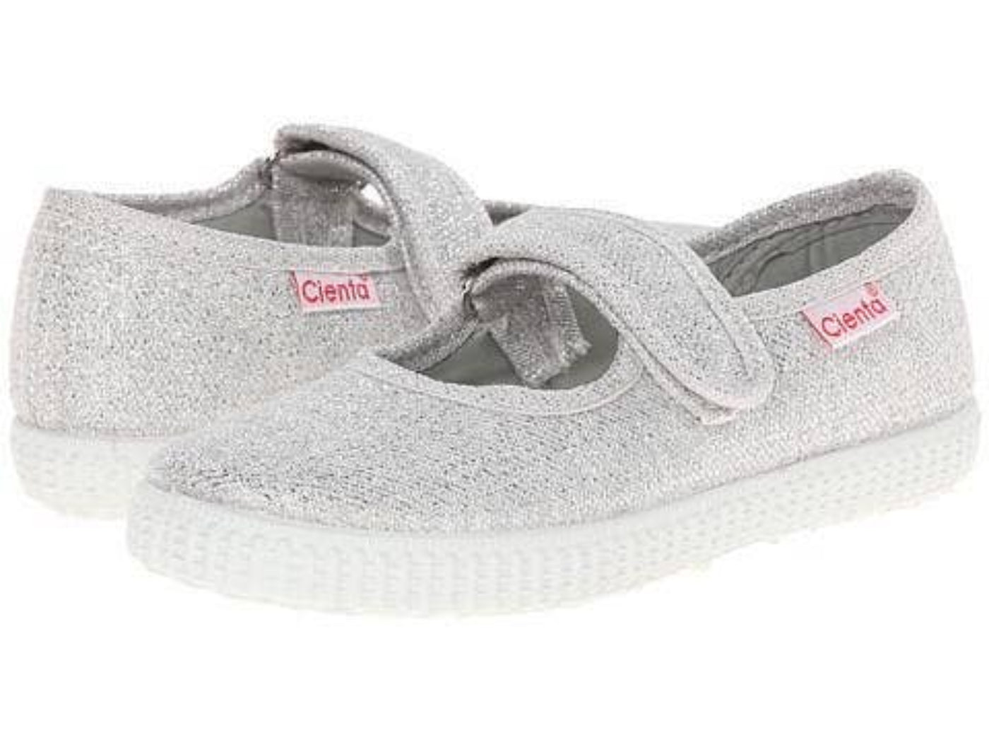 Cienta Shoes - Silver Sparkle Mary Jane Shoes | HONEYPIEKIDS