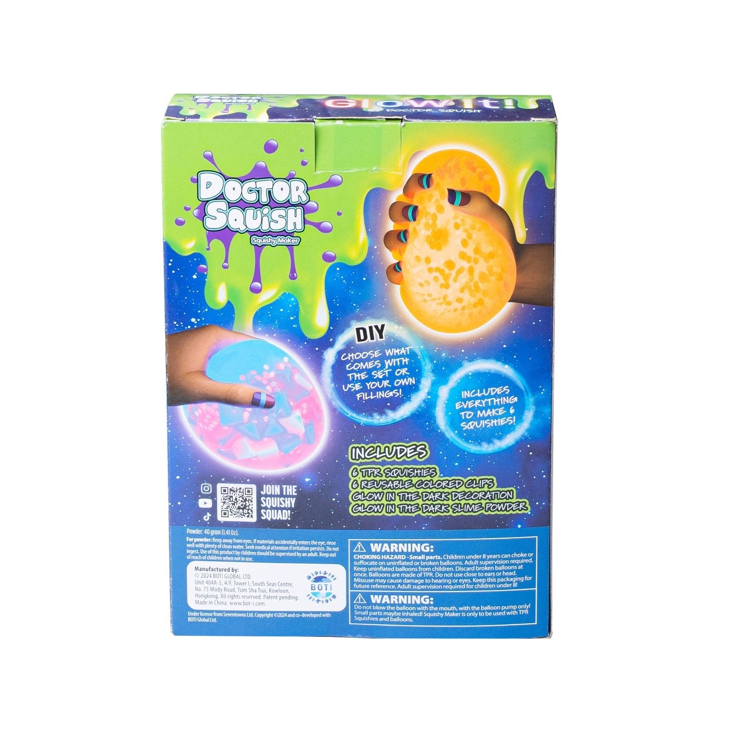 Toysmith - Doctor Squish Squishy Pack Refill - Glow-It Edition | HONEYPIEKIDS 