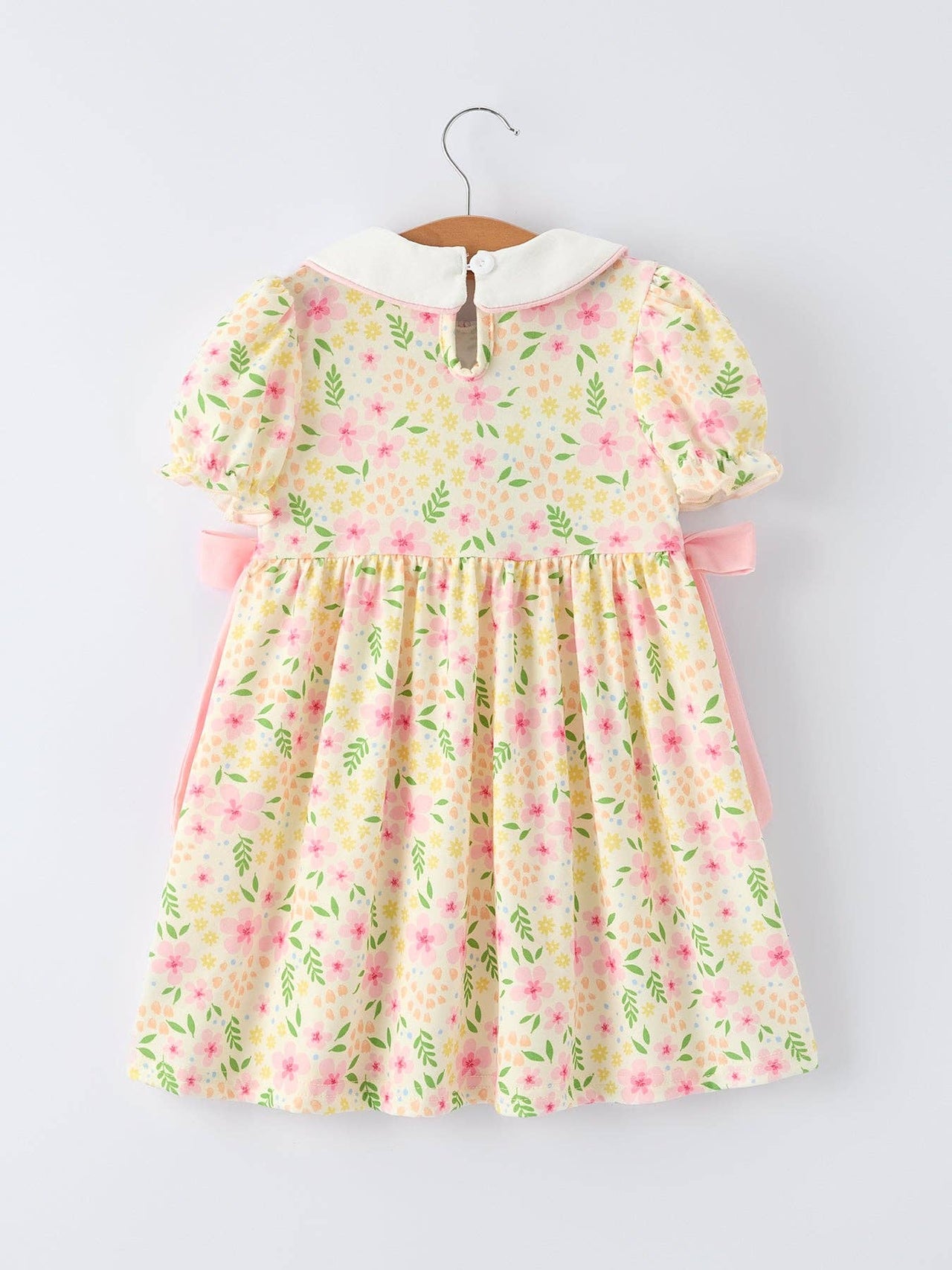 Easter Bunny Embroidery Smocking Girls Dress | HONEYPIEKIDS