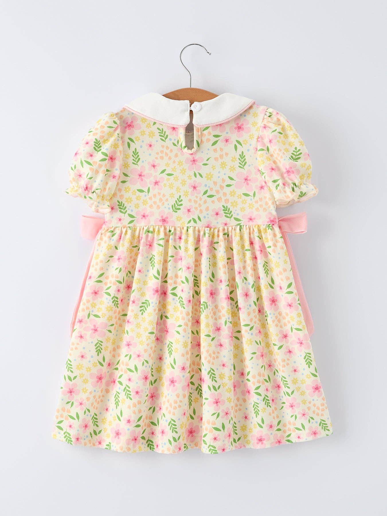 Easter Bunny Embroidery Smocking Girls Dress | HONEYPIEKIDS