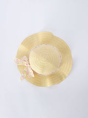 Garden Party Ruffle Dress and Straw Hat Set | HONEYPIEKIDS