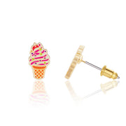 Girl Nation Soft Serve Swirl Cutie Stud Earrings | HONEYPIEKIDS