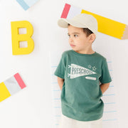 HONEYPIEKIDS | Boys Preschool Pennant First Day of School Shirt
