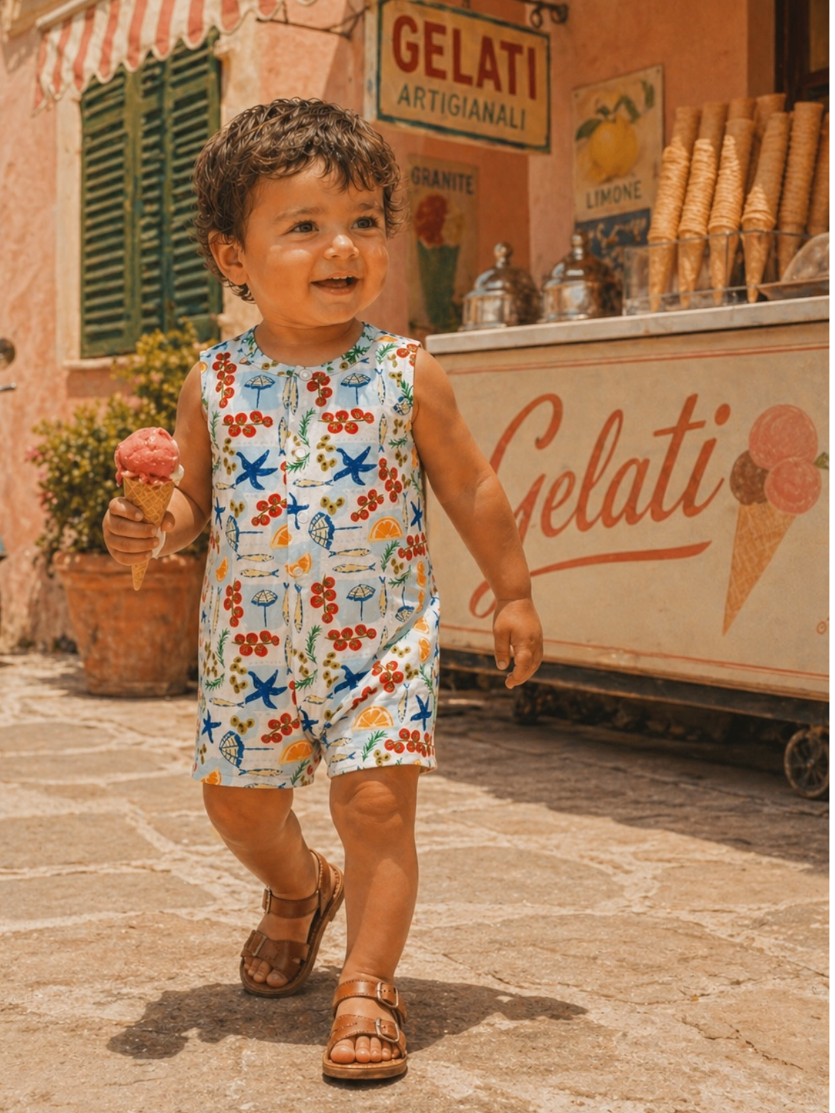 HONEYPIEKIDS | Boys Shortie Outfit - Palermo Picnic